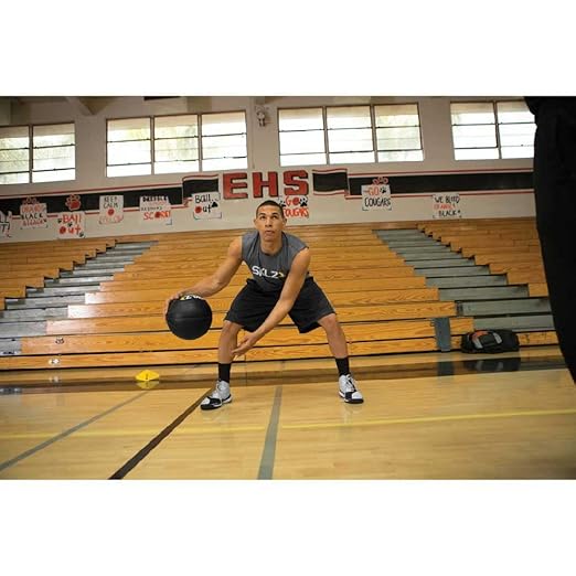 SKLZ Weighted Training Basketball, 29.5" - 3-lb Heavy Training Ball, 29.5" 3-ounce Light Training Ball - Black, Quality Faux Leather Construction - Durable & Wear-and-Tear Resistant Dribbling Trainer for Indoor or Outdoor Use