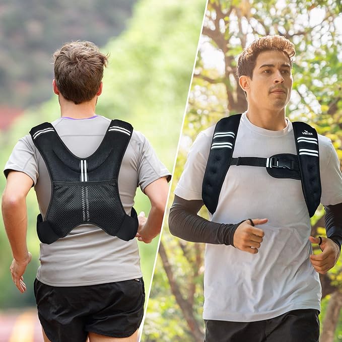 Weighted Vest Weight Vest for Men Women Kids 5/10/16 Lbs Weights, Body Weight Vests Adjustable for Running, Gym Workout, Jogging, Body Fitness
